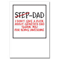 Don'T Give A Fuck About Genetics Dad Card